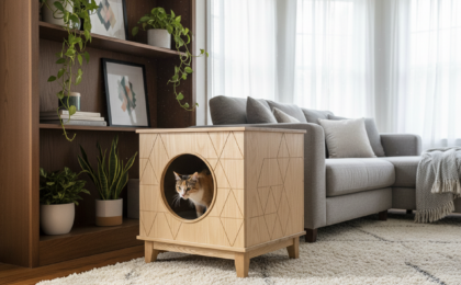 hide pet mess in apartment