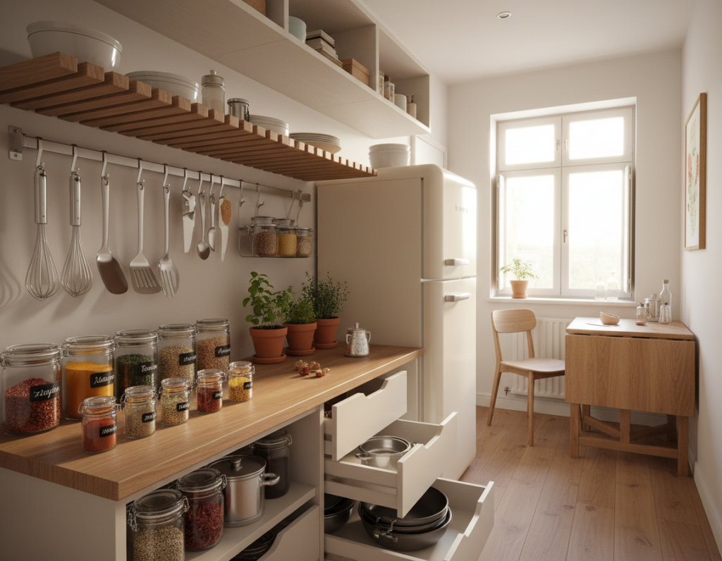 Ways to Keep Food Stations Organized in Tiny Kitchens